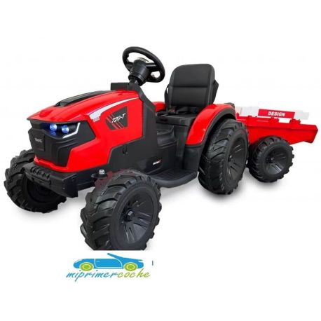 TRACTOR ELÉCTRICO INFANTIL 720T 24V CON MANDO Y REMOLQUE