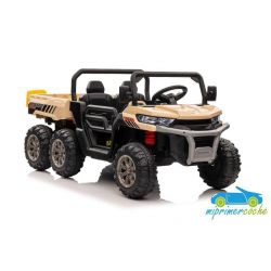Camión Eléctrico Infantil Transporter Volquete 24V Beige