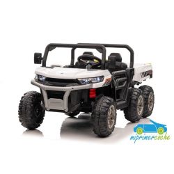 Camión Eléctrico Infantil Transporter Volquete 24V Blanco